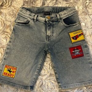 Versace Boy’s Blue Denim Shorts